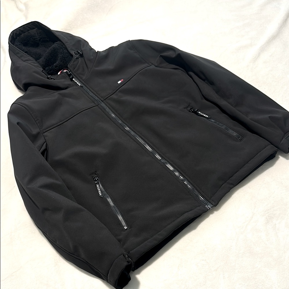 Hilfiger Black soft shell jacket